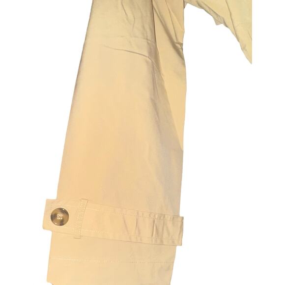 New Wynne Layers Trench Coat Chiffon Pleated Back Women's XL Academia Carmen - Picture 5 of 9